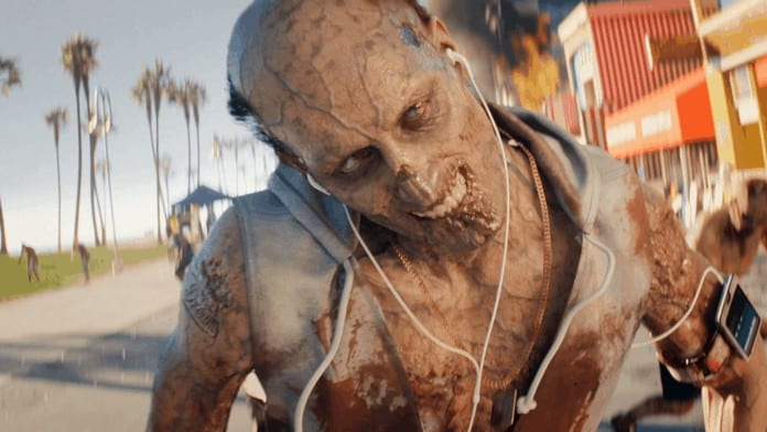 Dead Island 2 zombie with headphones