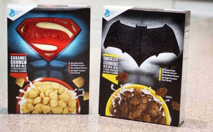 Batman v Superman cereal