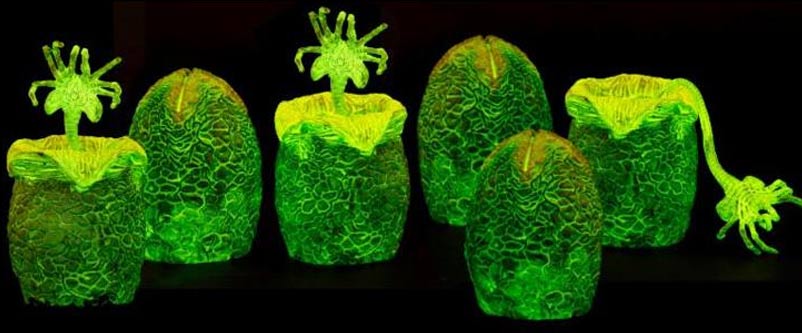 glow in the dark neca alien eggs