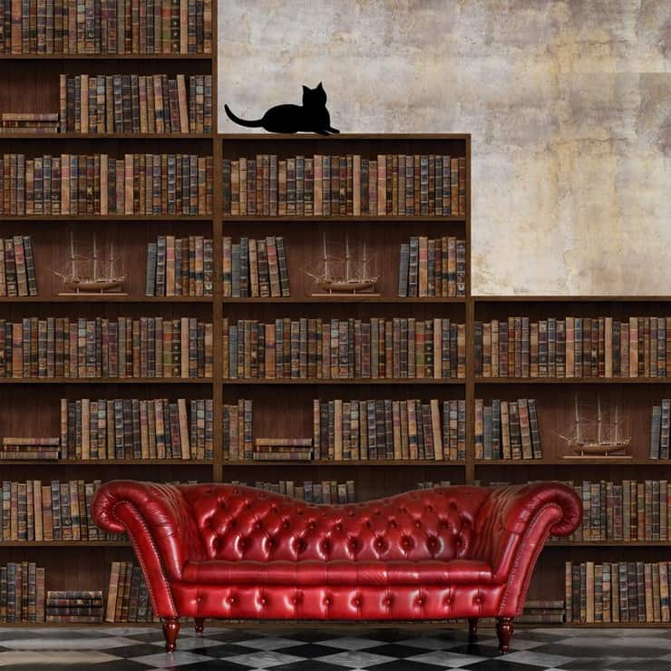 Vintage Library Wall Decals