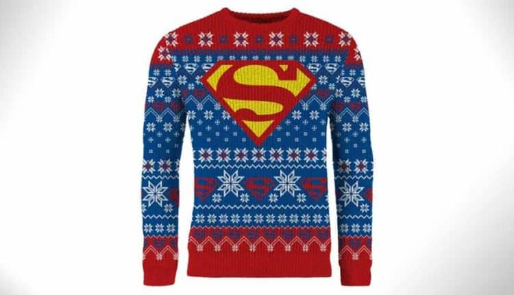superman christmas sweater