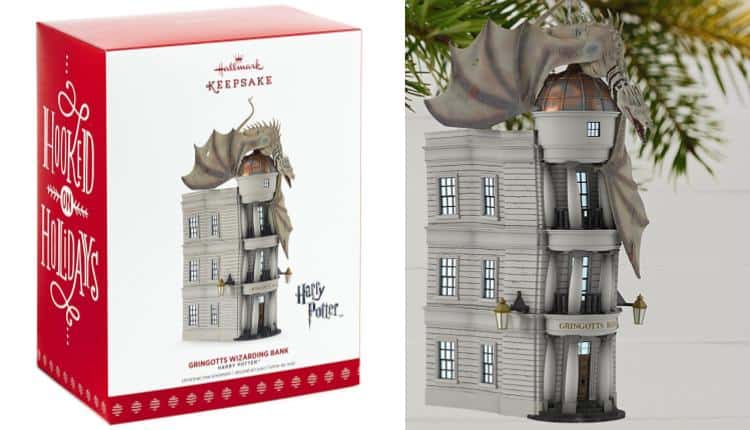 2017 Hallmark Keepsake ornament in box Gringott's Wizarding Bank Harry Potter 