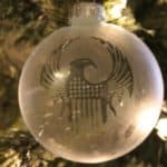 Etched Glass MACUSA Tree Ornament