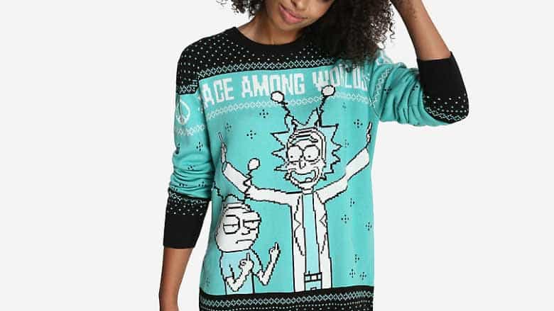 rick and morty sweater
