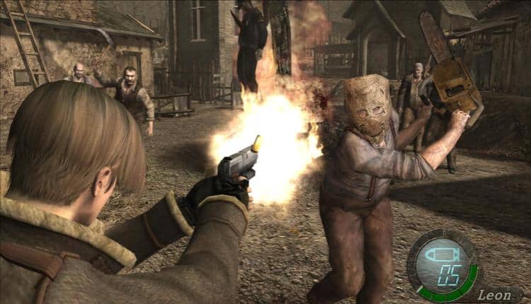 Potret layar saka Resident Evil 4 GAMETHLAY