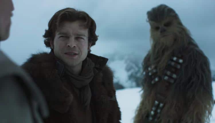 A screen from the first official trailer of Solo A Star Wars Story