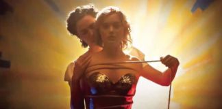 A screenshot from the film Professor Marston and the Wonder Women