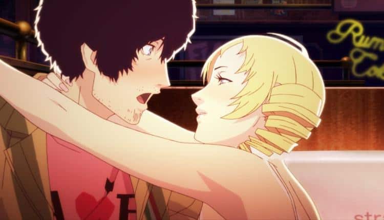 An image from a cutscene in Catherine