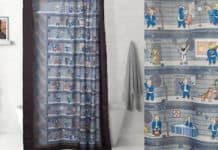 fallout shower curtain