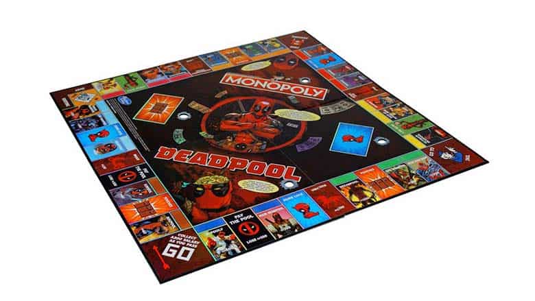 deadpool monopoly collector's edition board