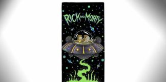 rick and morty beach towel