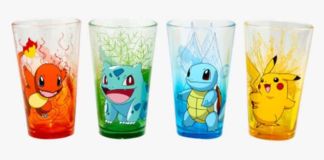 Pokemon Starters Pint Glass Set