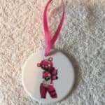 fortnite pink bear ornament