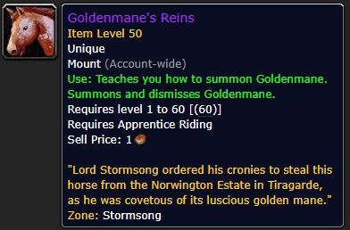 goldenmane's reins